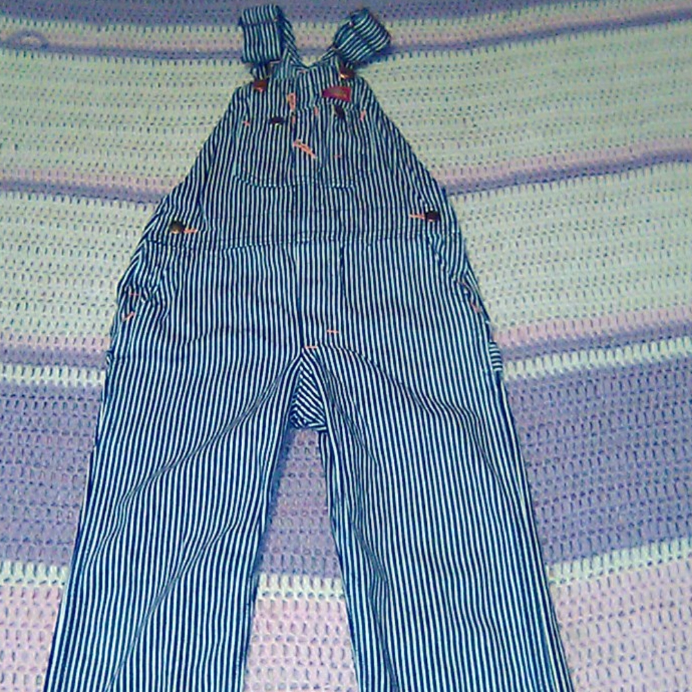 Dickies striped overalls size 5